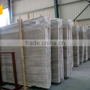 Chinese Natural Design Polished Grey Wood Grain Floor Marble Tiles thumbnail-3