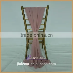 SH043J Hotsale and Popular Chiffon Blush Chair Sashes thumbnail-4