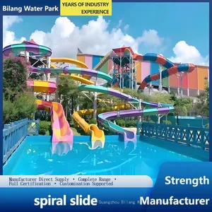 Water Park Equipment Customized Fiberglass Water Slide Hot Spring Water Children's Fun Garden Equipment thumbnail-3