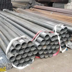 High Quality ERW Sch 40 80 Carbon Steel Tube Iron Pipes Galvanized Steel thumbnail-1