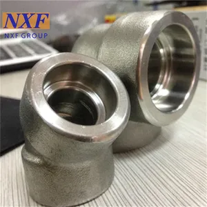 NXF UNS N10276 2.4819/NiMo16Cr15W/C276 OD DN6-1500 Pressure 3000-9000lb ASME B16.11 Nickel Alloy Forging Socket Welding Elbow thumbnail-3
