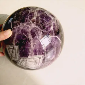 150mm Diameter Natural Dream Amethyst Crystal Sphere thumbnail-4