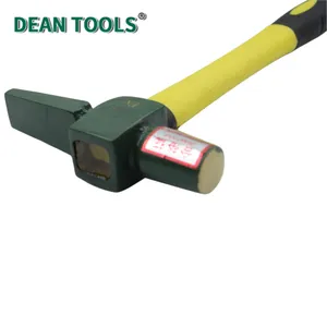 Non-Sparking Flat Testing Hammer, Non-Sparking Testing Hammer, Spark-free Safety, Fiberglass Handle,Aluminum Bronze thumbnail-2