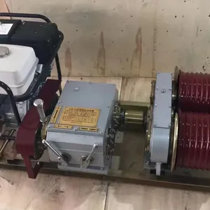 Gasoline Engine Powered Winch; Pulling Motored Winch; Cable Pulling Motored Engine Winch thumbnail-2