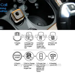 Two USB Output Oxygen Bar Bluetooth Headset Car Charger thumbnail-2