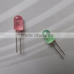Diffused Green 5mm Oval Led Diode 110 / 60 Degree Viewing Angle thumbnail-2