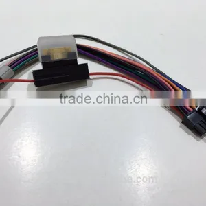 2 Rows x7 Pin Black 2.54 Pitch Connector Connection With 5A Fuse Wire Harness thumbnail-1