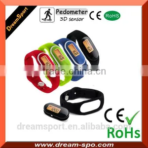 Mini Pedometer Bracelet Wristband Step Counter With Silcone Band DP-888 thumbnail-1