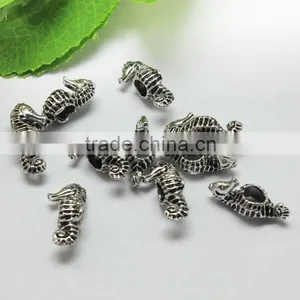 Lead Free Nickle Free Zinc Alloy Pdora Seahorse Jewelry Hole Beads for Bracelets and Necklace thumbnail-6