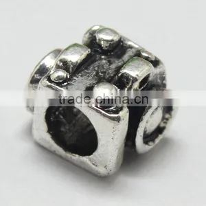 Europe and America Popular Pdora Square Shape Large Hole Beads Accessories, Zinc Alloy Jewelry Accessories thumbnail-2