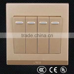 PC Material White 4 Gang Power Outlet, Level Switch, 4-way Toggle Switch thumbnail-2