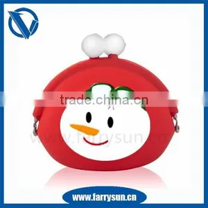 2015 Customized Silicone Metal Purse/cute Wallets/ Fancy Coin Purses for Christmas/Xmas thumbnail-1