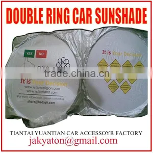 Tyvek Car Sunshade Fold Car Sunshade Ring Car Sunshade Car Sun Shade Car Sun Visor Car Accessories thumbnail-1
