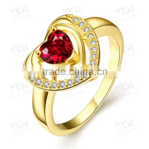 2016 Well-built Fashion Top-level Women Gold Gemstone Ring thumbnail-2