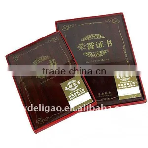 Wood Painting Gold Foil Stamping Logo Honor Certificate Holer thumbnail-1