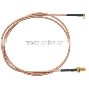 [UL Listed]MMCX Right-Angle Plug to SMA Bulkhead Jack Cable Assembly,Wires Cables thumbnail-1