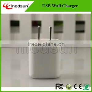 White USB Wall Charger Flat USB Home Charger thumbnail-1