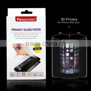 Ultra Thin 0.2mm Anti Spy Tempered Glass Screen Protector for Iphone6/6S thumbnail-1