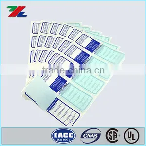 Heavy Duty Test Tags With an Over Laminated Security Flap / Self Lamination Test Tag With Unique Numbers thumbnail-3