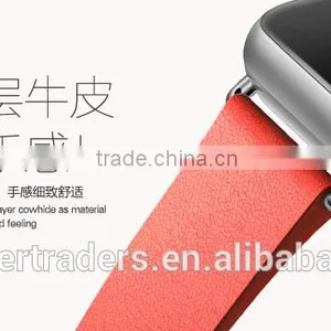 Original Rock 42MM Buckle Genuine Leather Watch Band Wrist Strap With 12 Holes For Apple Watch MT-3510 thumbnail-6