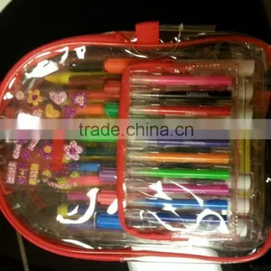 2015 Transparent PVC Stationery School Back Bag thumbnail-1
