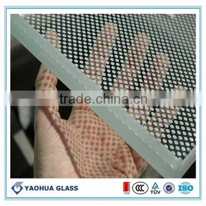 Silk Screen Blue Laminated Glass thumbnail-1