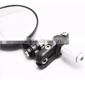 BJ-RM-024B Universal Black CNC Aluminum Foldable Bar End Motorbike Side Mirrors Motorcycle Mirror thumbnail-3