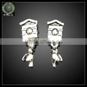 Special Design Dangle Alloy Girl Held a House Pendant for Necklace thumbnail-1