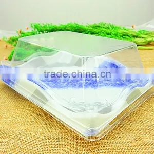 New OPS Plastic Disposable Embossing Sushi Box Tray With Curve Brim thumbnail-2