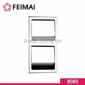 In Wall Double Stainless Steel 304 Tissue Paper Holder Toilet Roll Holder thumbnail-3