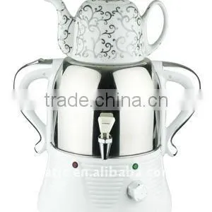 4.0L Electric Russian S/s Samovar CA-800B1 With Ceramic Teapot thumbnail-1