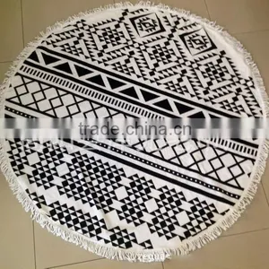 Round Beach Towel With Tassels Beach Blanket Mandala Beach Towel Wholesale thumbnail-2