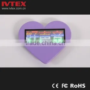 Digital Red Rechargeable Battery Backup Mini LED Display / LED Name Badge / LED Name Tag thumbnail-2