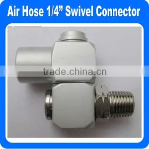 Air Hose 1/4 Inch 2-way Swivel Connector thumbnail-1