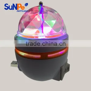 CE Approved Mini USB Plug Disco Ball Light LED Rotating Beacon Light thumbnail-1
