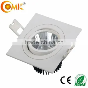 7w Square Ajustable Recessed COB Downlight thumbnail-2