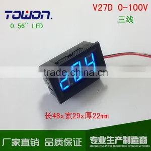 LED Red 2.5-30V Blue 3-30V Green 2.7-30V Digital Voltmeter Voltage Panel Meter for Motorcycle Car,auto Etc thumbnail-1