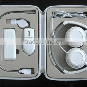 All Pure White Usb Laptop Travel Kit for Headphone,usb Light,flat Mouse thumbnail-1