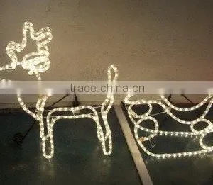 Led Fiber Optic Tree Lamp LED Magic Colour Christmas Lights for Outdoor Project/LED 3D Motif Christmas Deer Snowman thumbnail-1