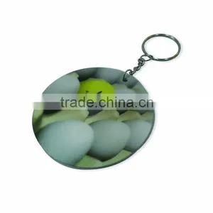Promotional Circle PVC Keychain thumbnail-1