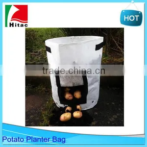 40L Green Potato Grow Bag Planter With Pockets,Round Garden Planter Bags thumbnail-6