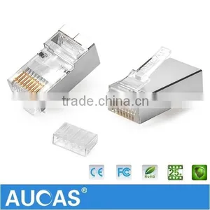 Best Price Network Cable FTP Cat6 Plug RJ45 Connector Male PCB Connector Shielded Hot Sell thumbnail-3