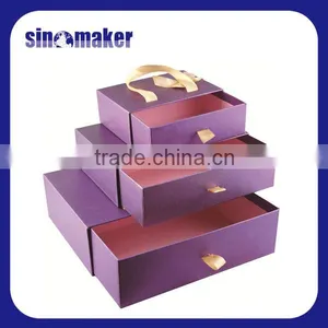 Custom Design Cardboard Gift Box With Ribbon thumbnail-5