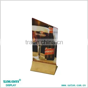 Hot Selling High-Precision Printing Restaurant Wooden Menu Stand Holder Quality Choice thumbnail-5