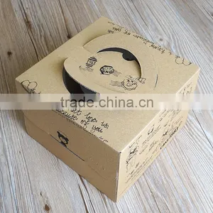 Custom Small 6 Inch Cake Box, Handle Mousse Box thumbnail-6
