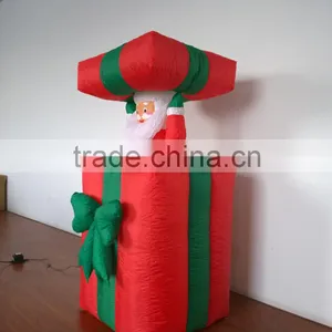 DJ-XT-19 Movable Christmas Inflatable Santa Claus Hide in the Gift Patio Decoration thumbnail-5