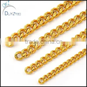 Stylish 316L Stainless Steel Silver Cuban Chain Men's Bracelet thumbnail-5