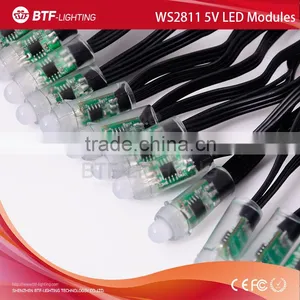 Black Wire WS2811 12mm Pixel Led Module, 5V IP68 Waterproof thumbnail-1