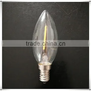Wholesale Candle C35 E14 1W LED Filament Bulb Cool White 6000K-6500K thumbnail-1