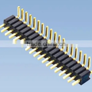 Single Row 1.0mm Pitch Right Angle Pin Header thumbnail-1